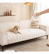 MYSKY HOME Waterproof Couch Cover for Dogs, Plush Pet Couch Covers for Sofa Washable, Couch Cover...