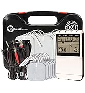 Roscoe Medical TENS Unit and EMS Muscle Stimulator - 4-Channel OTC TENS Machine for Back Pain Rel...