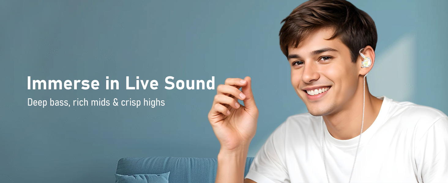 Audiovance HIFi Wired Earbuds Vibes 202ML