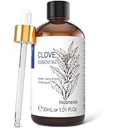 HIQILI 1 Fl Oz Clove Oil for Teeth and Gums, Oral Care, DIY Clean Spray, Aromatherapy, 100% Pure ...