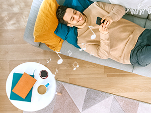 ASTONISHING SOUND Breathtaking stereo sound with deep bass is delivered with exceptional clarity