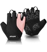 SIMARI GEL Pad Cycling Gloves for Men &amp; Women, Workout Gloves with Cushion, Breathable, Grip, Gif...