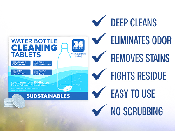 bottle cleaning tablets