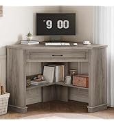 SEDETA 31.5" Small Corner Desk, Corner Desk for Small Space, Farmhouse Computer Desk with Drawers...
