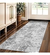 Washable 2x5 Hallway Runner Rug: Abstract Stain Resistant Kitchen Rug Ultra Soft Living Room Bedr...