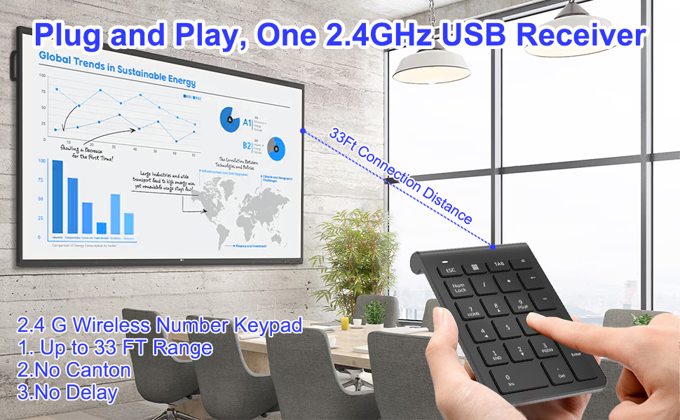 wireless numeric pad and mouse