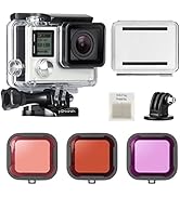gopro hero 4 waterproof case with dive filter