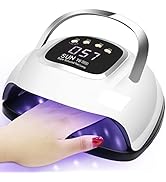 LKE UV Nail Lamp, Dryer 220W Light for Nails with 4 Timers LED Lamp Gel Polish Kit Professional A...