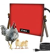 Foandbevi Large Chicken Coop Heater for Winter, Metal Chick Brooder Plate Radiant Heater for Chic...