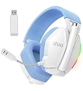 UHURU Wireless Gaming Headset for PC PS4 PS5: 2.4GHz Gaming Headphones with Microphone - Stereo S...