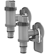 POOLHOUR Plunger Valve with Pipe Holder &amp; Pool Hose Adapter, Above Ground Pool Pump Replacement P...