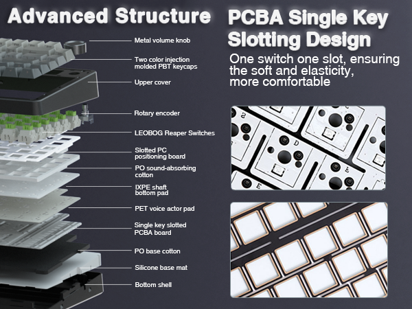 hot swappable mechanical custom keyboard creamy sound keyboard pre-lubed switches keyboard