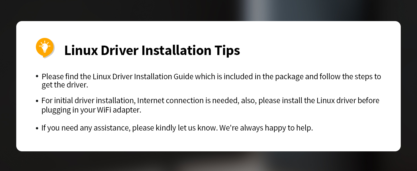 Linux Driver Installation Reminder for a Seamless Setup of the Linux USB WiFi Adapter