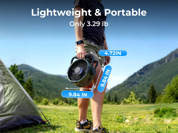 BougeRV Portable Camping Fan
