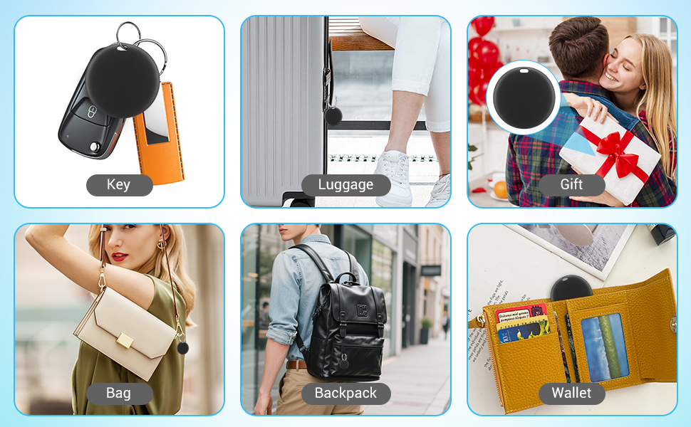 Montage of images demonstrating various uses of black insulated bags, showing packing sequence and different carrying methods in everyday situations.