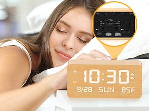wooden clock
