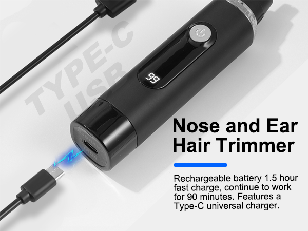 nose hair trimmer usb rechargeable