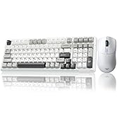 AULA Wireless Keyboard and Mouse Combo, F99 Mechanical Gaming Keyboards Hot Swappable Custom Keyb...