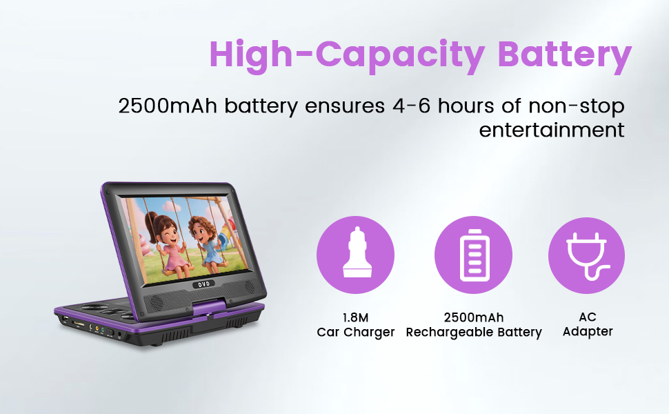 9inch portable dvd payer