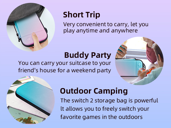 Switch 2 Carry Case Compatible with Nintendo Switch 2 Console