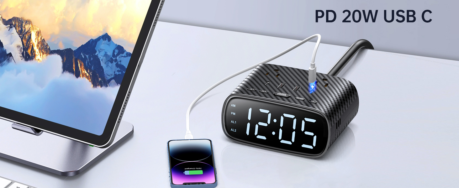 power strip with PD 20W USB-C