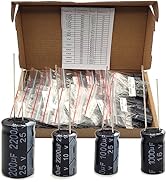 Capacitors 25 Values 504Pcs 0.1uF-2200uF Assortment Kit, Minidodoca 10V/16V/25V/35V/50V Aluminum ...