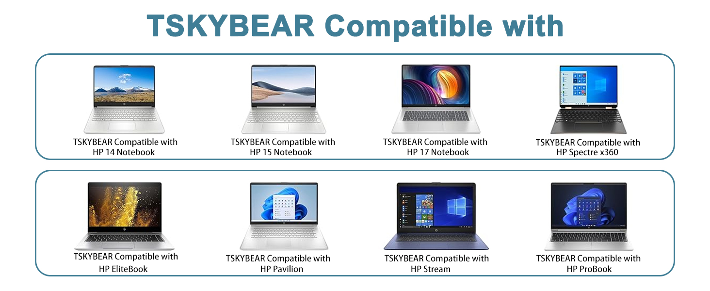 TSKYBEAR Compatible with HP laptop charger
