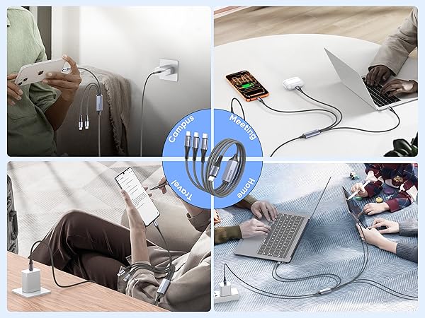charging cables for multiple devices