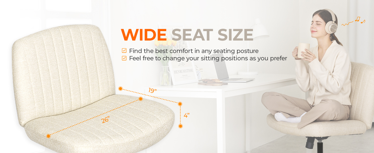 Wide, gaming chairs for adults, vanity stool, adjustable desk, reading chair, swivel accent chair