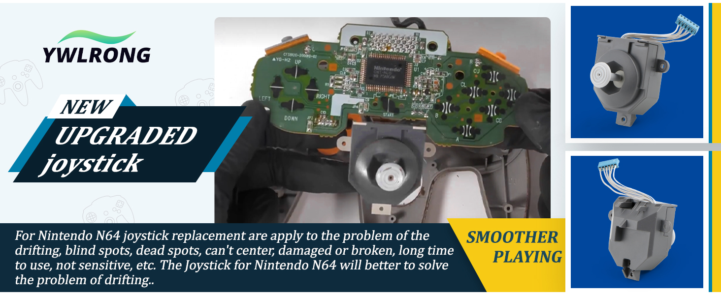 for Nintendo N64 Joysticks Replacement for Nintendo 64