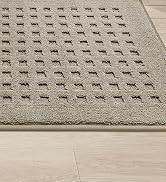 BEQHAUSE Dirt Trapper Door Mat 20" x 32", Waffle Door Mats Indoor Entrance, Dog Doormats for Mud ...