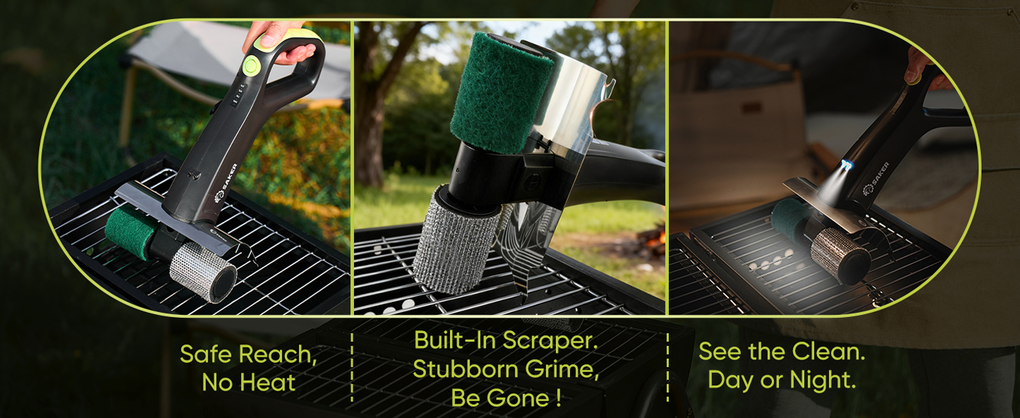 Saker Electric Grill Brush
