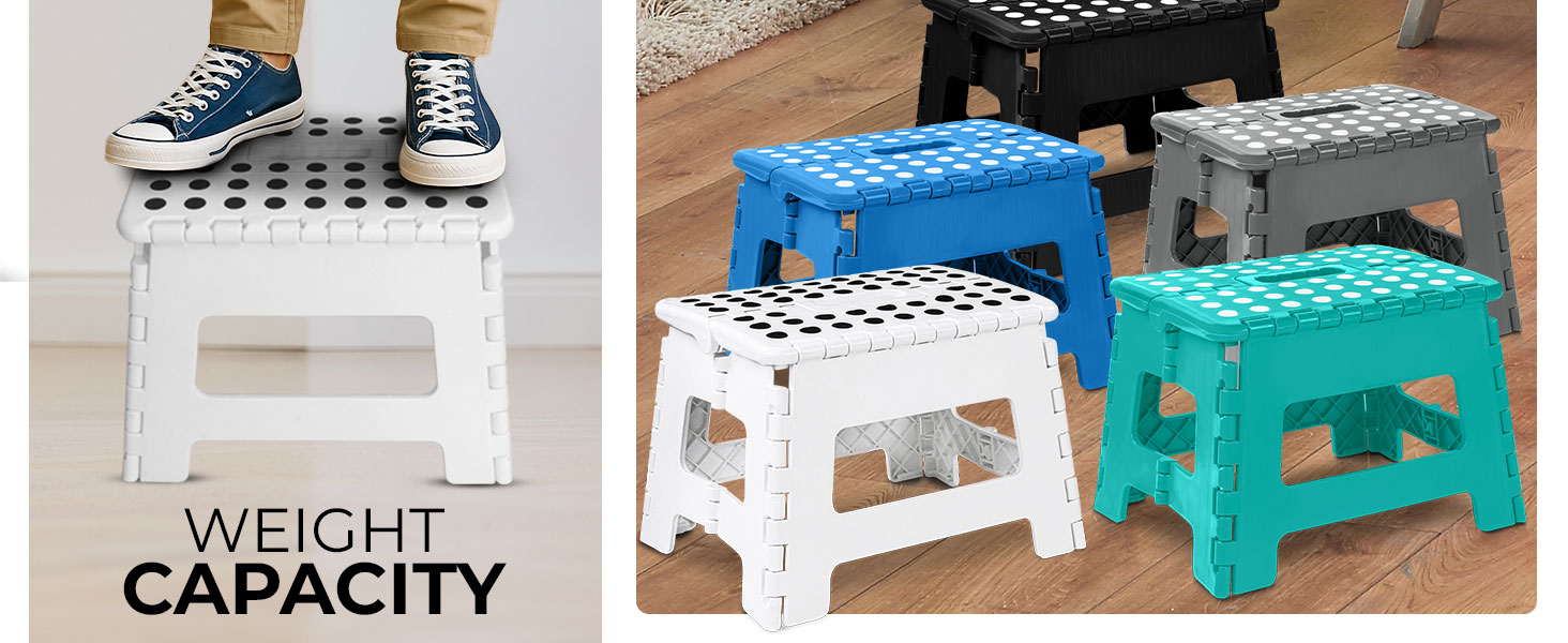 folding footstool foot step stool foldable bathroom stool utopia home folding step stool