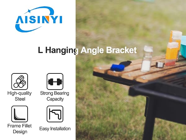 L wall bracket, high-quality steel, strong bearing capacity, frame fillet design, easy installation