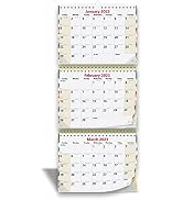 2023 2024 3-Month Wall Calendar by StriveZen, Move-a-Page, 11 x 26 Inches, Large, Vertical, Wire ...