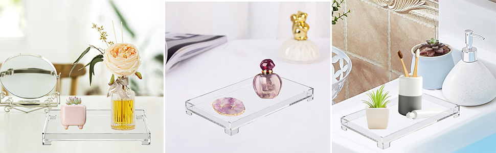 vanity bathroom tray