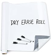 T&amp;W SAME FILM White Board Dry Erase-Colorful Whiteboard Wall Sticker Roll 17.3''X78.7''-Self Adhe...