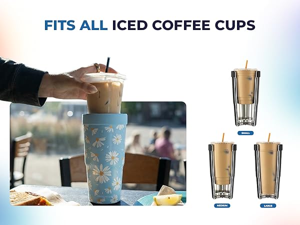 fits all ice coffee cups