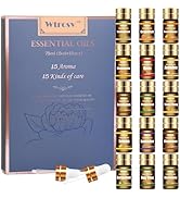 Wtrcsv Essential Oils Set - Top 15 Scents for Diffuser, Humidifier, Home Care, Aromatherapy, Mass...