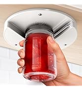 Under Cabinet Lid Jar Opener - for Weak Hands and Seniors with Arthritis - Heavy Duty, Allows to ...