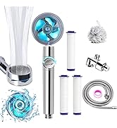 High Pressure Shower Heads, Handheld Turbo Fan Shower, Hydro Jet Shower Head Kit with Replacement...