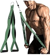 Tricep Rope Cable Attachment Handles, Tricep Pull Down Attachment for Cable Machine, 3 Lengths Tr...