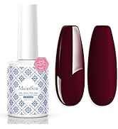 MelodySusie Fleurwee Plant Based Gel Nail Polish, Red Brown Nail Polish Hema Free 21 Non Toxic Lo...