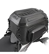 Rhinowalk Motorcycle Travel Luggage, Expandable motorcycle tail bag 35L,Waterproof All Weather/Tr...
