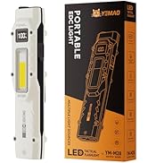 Flat Flashlights Rechargeable Small Tactical Flashlight with Clip,Stainless Steel EDC Led Light w...