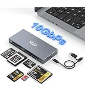 10Gbps XQD Card Reader 8 in 1 Multi-Card Reader USB C for Sony G/M Series, Lexar 2933x/1400x USB ...