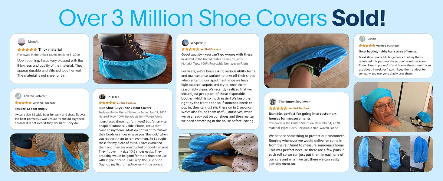 Over 3 Million Shoe Covers Sold!
