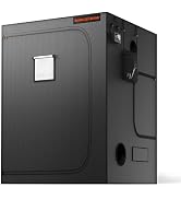 Spider Farmer 5x5 Grow Tent Pro-Grade, 60"x60"x80", with Observation Window and Floor Tray, 1680D...