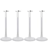 DOITOOL White Adjustable Doll Stands for 8 to 12 Inch Dolls, 4PCS Stand Display Holder Action Fig...
