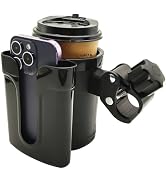 RYANGO Bike Water Bottle Holder, Handlebar Bike Cup Holder with Phone Keys Holder, Bicycle Water ...